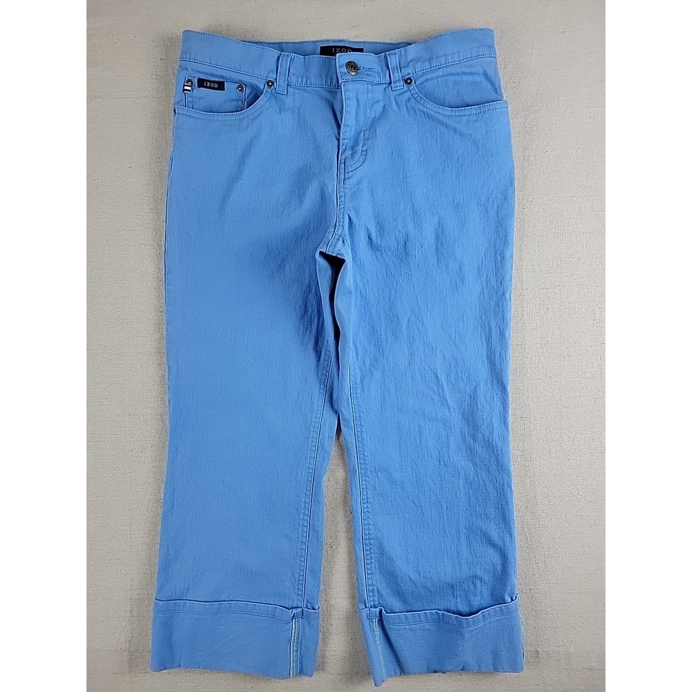 IZOD Jeans Women's Size 10 Light Blue Cropped Stretch PantsWomen's